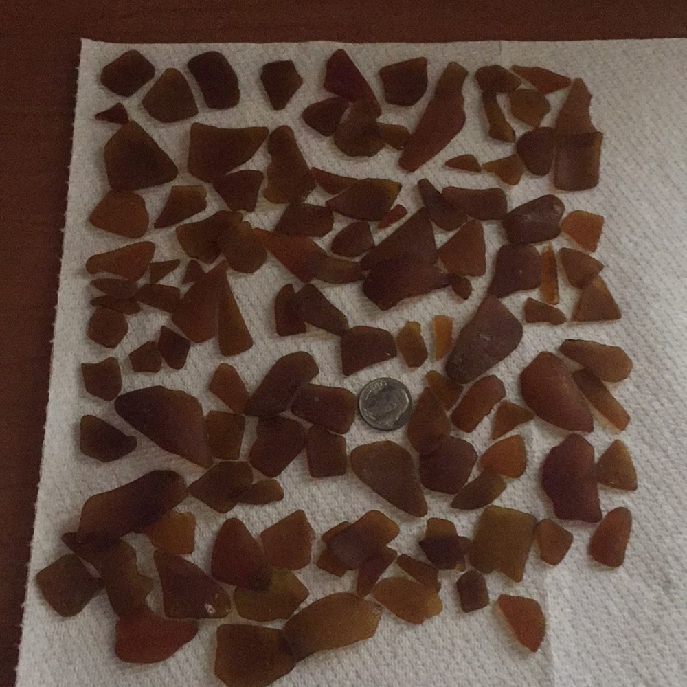 Amber Sea Glass